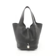 Pre-owned Leather handbags Hermès Vintage , Black , Dames