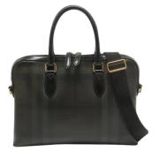 Pre-owned Canvas handbags Burberry Vintage , Black , Heren