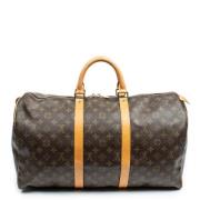 Pre-owned Coated canvas handbags Louis Vuitton Vintage , Brown , Dames