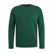 Klassieke R-neck American Knit Sweater PME Legend , Green , Heren