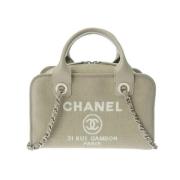 Pre-owned Canvas chanel-bags Chanel Vintage , Gray , Dames