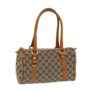 Pre-owned Canvas handbags Gucci Vintage , Beige , Dames