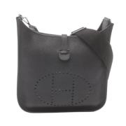 Pre-owned Leather shoulder-bags Hermès Vintage , Black , Dames