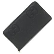 Pre-owned Leather wallets Gucci Vintage , Black , Dames