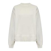 Rib Crew Neck Sweaters Studio Nicholson , White , Dames