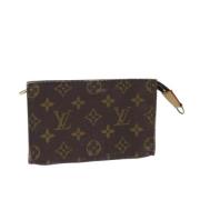 Pre-owned Canvas pouches Louis Vuitton Vintage , Brown , Dames