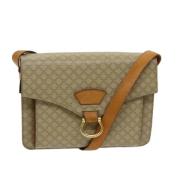 Pre-owned Canvas shoulder-bags Celine Vintage , Beige , Dames