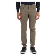 Slim Fit Stretch Katoenen Five-Pocket Broek Jeckerson , Brown , Heren