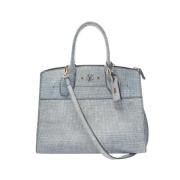 Pre-owned Leather louis-vuitton-bags Louis Vuitton Vintage , Blue , Da...