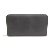 Pre-owned Leather wallets Yves Saint Laurent Vintage , Gray , Unisex