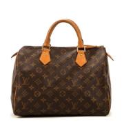 Pre-owned Coated canvas handbags Louis Vuitton Vintage , Brown , Dames