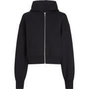 Zwarte Zip Hoodie Sweater Calvin Klein , Black , Dames