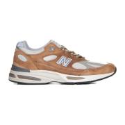 Bruine Sneakers 991vl Stijl New Balance , Brown , Heren