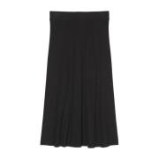 Ribgebreide rok A-lijn Marc O'Polo , Black , Dames