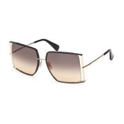 Mm0120 05A Sunglasses Max Mara , Black , Dames