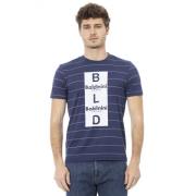 Korte Mouw Ronde Hals T-shirt Baldinini , Blue , Heren