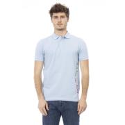 Geborduurd Poloshirt - Korte Mouw Baldinini , Blue , Heren