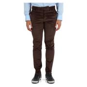 Slim Fit Ribfluwelen Broek Michael Coal , Brown , Heren