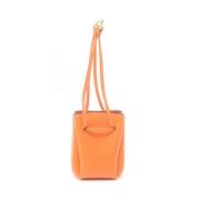 Pre-owned Leather shoulder-bags Hermès Vintage , Orange , Dames