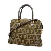 Pre-owned Nylon fendi-bags Fendi Vintage , Brown , Dames