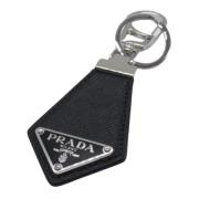 Pre-owned Leather key-holders Prada Vintage , Black , Dames