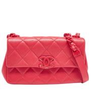 Pre-owned Fabric chanel-bags Chanel Vintage , Pink , Dames