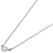 Pre-owned Platinum necklaces Tiffany & Co. Pre-owned , Gray , Dames