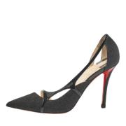 Pre-owned Leather heels Christian Louboutin Pre-owned , Black , Dames