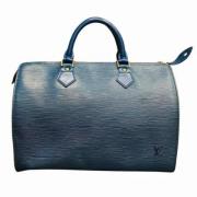 Pre-owned Leather louis-vuitton-bags Louis Vuitton Vintage , Blue , Da...