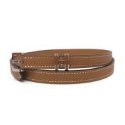 Pre-owned Leather belts Hermès Vintage , Brown , Dames