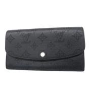 Pre-owned Leather wallets Louis Vuitton Vintage , Black , Dames