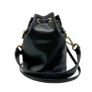 Pre-owned Leather fendi-bags Fendi Vintage , Black , Dames