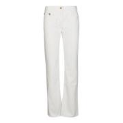 Stijlvolle Tubular Denim Boot-Cut Jeans Palm Angels , White , Dames