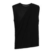 T-shirt draperen Balmain , Black , Heren