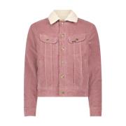 Sherpa Denim Jack Lee , Pink , Dames