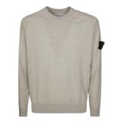 Geribbelde ronde hals trui Stone Island , Beige , Heren