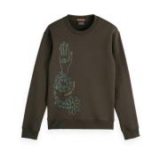 Geborduurde Sweater Scotch & Soda , Green , Heren