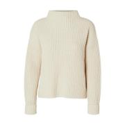 Gebreide Pullover Essential Style Selected Femme , Beige , Dames