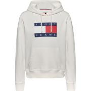 Navy Blauwe Hoodie Vrouwen Tommy Jeans , White , Dames