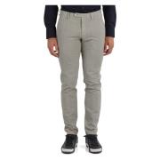 Slim Fit Katoen Stretch Broek Michael Coal , Gray , Heren