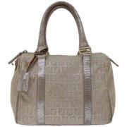 Pre-owned Canvas handbags Fendi Vintage , Beige , Dames