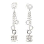 Pre-owned White Gold earrings Bvlgari Vintage , Gray , Dames