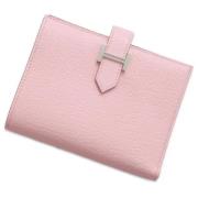 Pre-owned Leather wallets Hermès Vintage , Pink , Dames