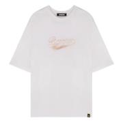 T-shirt Teddy Print Barrow , White , Unisex