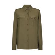 Stijlvolle Shirt voor Mannen Dondup , Green , Dames