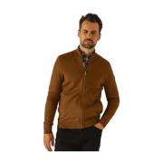 Effen Rits Vest State of Art , Brown , Heren