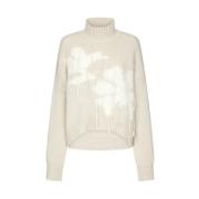 Stijlvolle Gebreide Trui Dondup , Beige , Dames