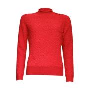 Turtle Neck Pullover Sweater Roberto sarto , Red , Dames