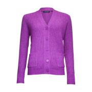 V-hals Cardigan Vest Roberto sarto , Purple , Dames