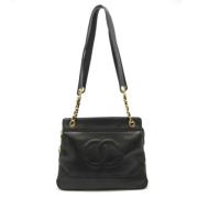 Pre-owned Leather chanel-bags Chanel Vintage , Black , Dames